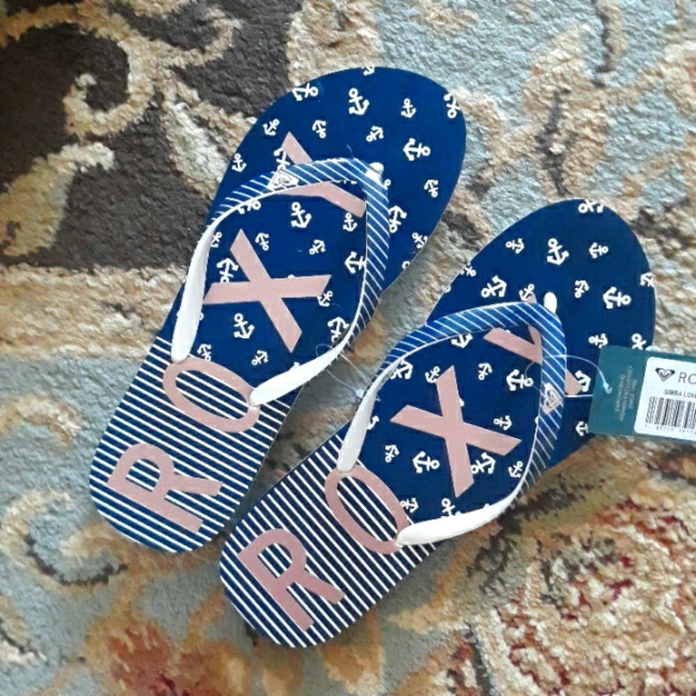 6x*Host Pick*Roxy adorable flip flop sandals - Picture 3 of 16